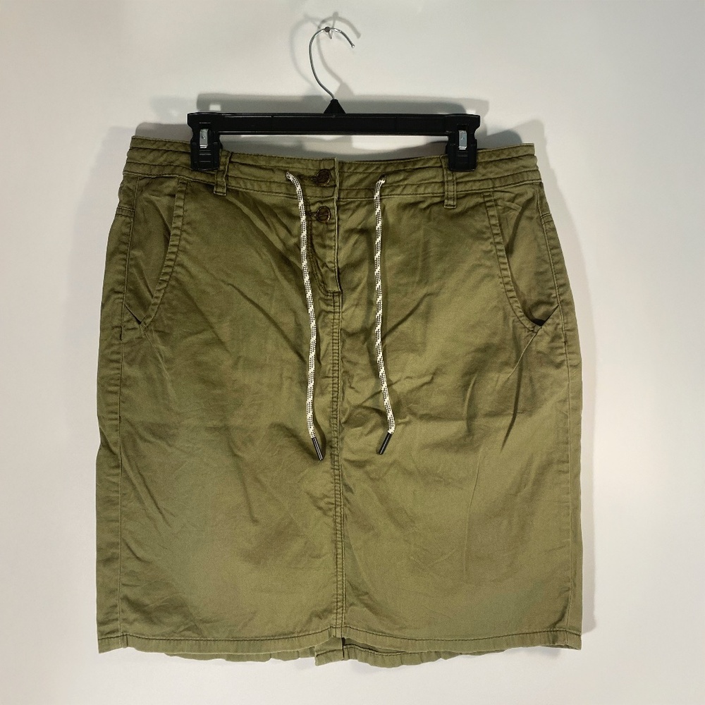 Army Green Cotton Skirt | Tom Tailor